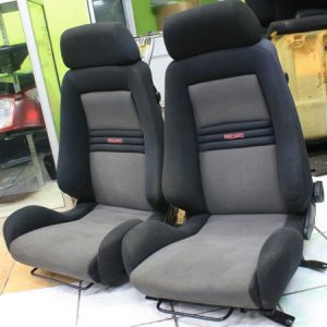 front and rear recaro seats for mitsubishi lancer gsr,original.